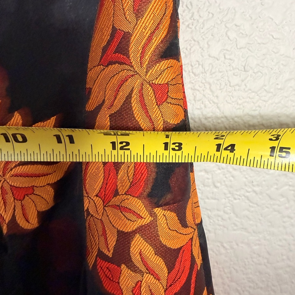 ZacPosen Black and Orange Embroidered Dress - Picture 7 of 9